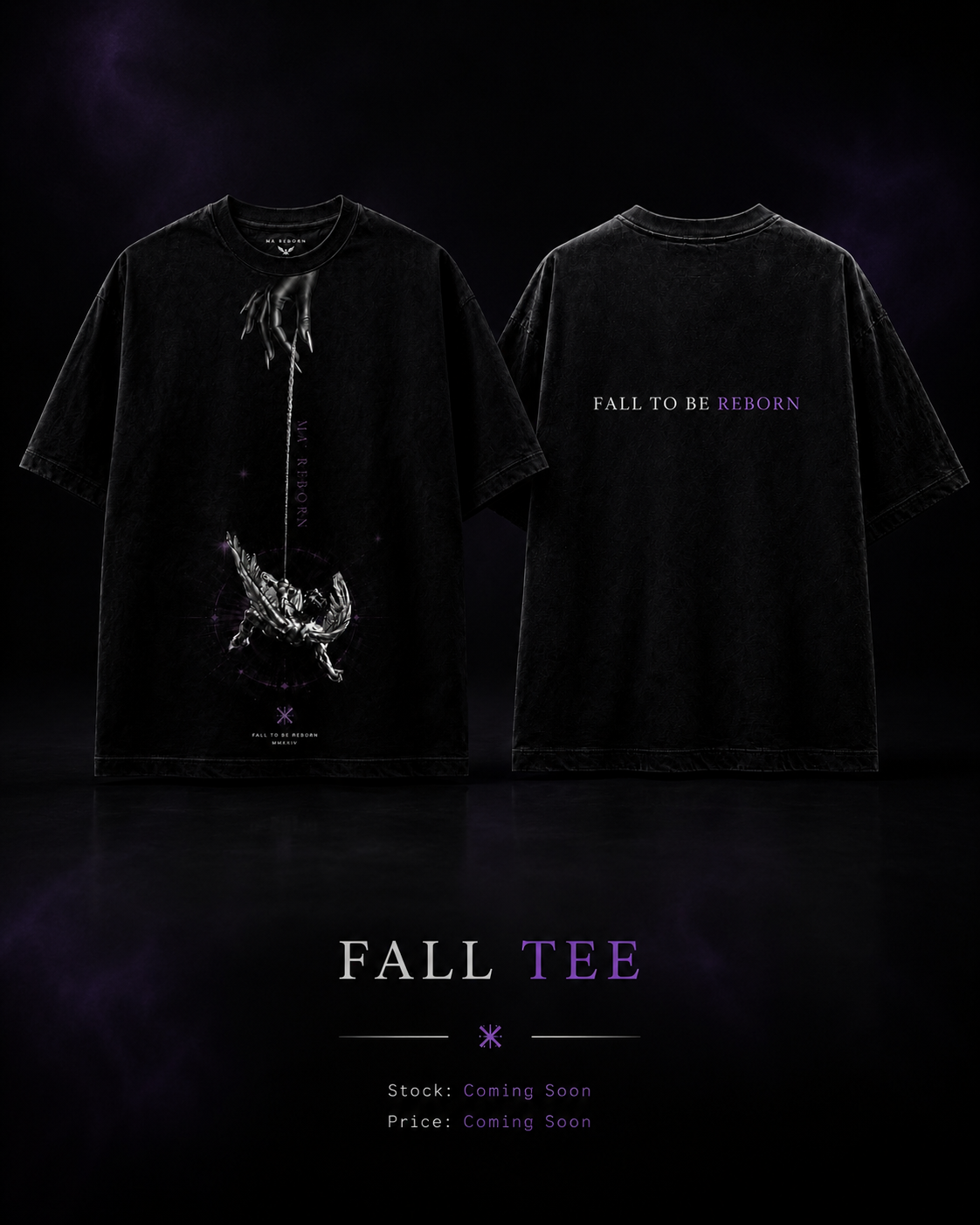 Fall To Be Reborn Tee front and back